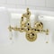 Kingston Brass CA1005T2 3-3/8" Tub Wall Mount Clawfoot Tub Faucet, Polished Brass CA1005T2 - alternate 6